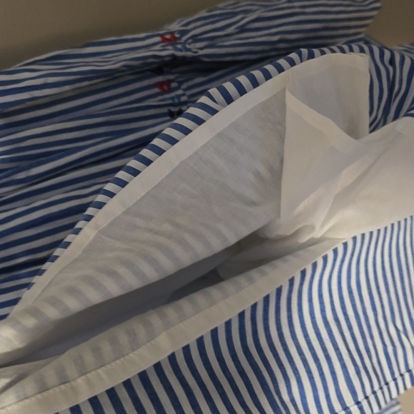 CK Bradley Blue White Striped Midi Dress Womens Size‎ XS - Picture 5 of 5